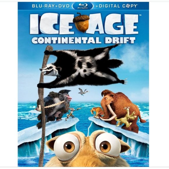 🍒4 for $20🍒 Ice Age: Continental Drift  - Blu-ray Bilingual Kids Movie - Picture 1 of 5